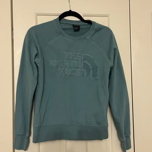 Small Teal North Face Crewneck